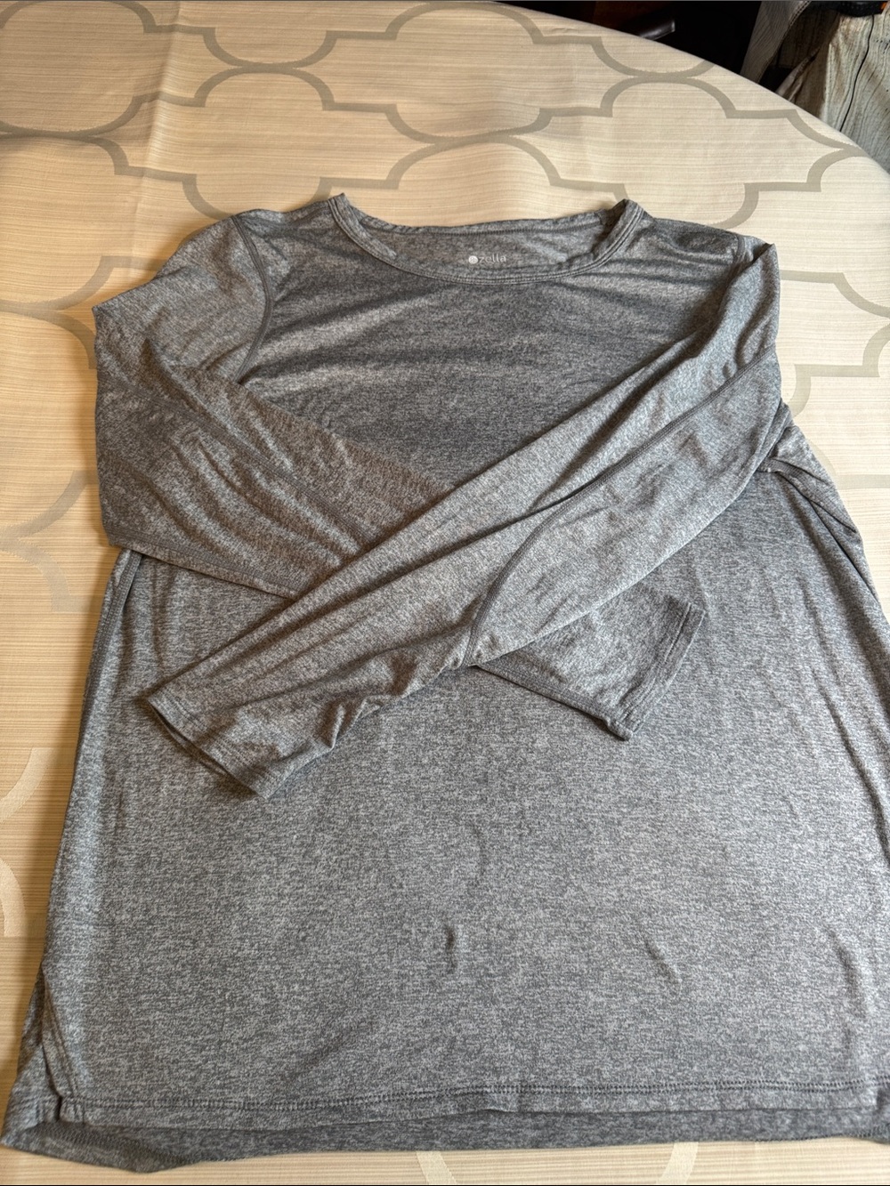 Zella Heather Gray Long Sleeve Tee